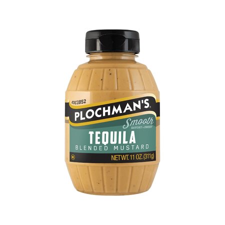PLOCHMANS 11 oz Tequila Mustard TEQUILABARREL11